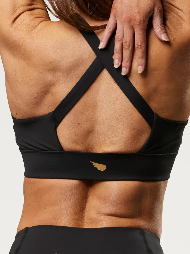 Women's Training Crop Top - Black | SA1NT LAYERS